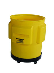 Justrite 1612 65 gal Yellow Single Salvage Drum Containment Unit - Each