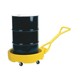 Justrite 1613 1250 lb Yellow Drum Dolly - Each