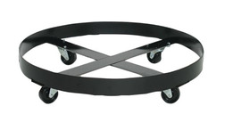 Justrite 1618 Steel Black Drum Tray Dolly - Each