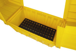Justrite 1626 4000 lb 2 x 7 in 2 Drum Low Profile Workstation - Each