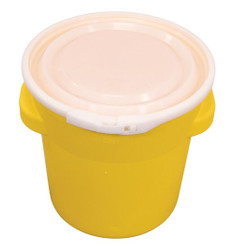 Eagle 1652 Yellow High Density Polyethylene Barrel Drum - Each