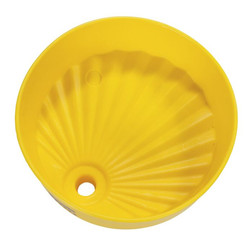 Justrite 1660 Yellow High Density Polyethylene Drum Funnel - Each