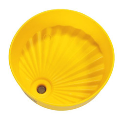 Eagle 1662 Yellow High Density Polyethylene Drum Funnel - Each