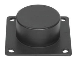 Justrite 1730BASE High Density Polyethylene Black Sleeve Base - Each