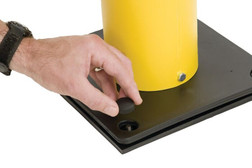 Justrite 1730BASE High Density Polyethylene Black Sleeve Base - Each