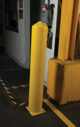 Justrite 1737 8 in High Density Polyethylene Fluted Bollard Cover - Each