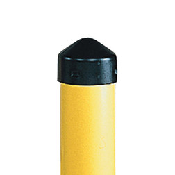 Justrite 1769 High Density Polyethylene Black Post Cap - Each