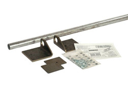 Justrite 1796 Black and Silver Metal Fixed Dock Plate Installation Kit - Each