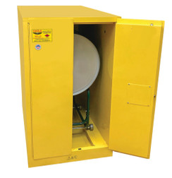 Justrite 1928X 18 gauge Steel Horizontal Horizontal Drum Storage Safety Cabinet - Each