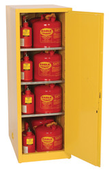 Justrite 1946X 18 gauge Steel Space Saver Flammable Liquid Safety Cabinet - Each