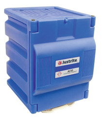 Justrite 24080 2-4 L Bottles Royal Blue Corrosives/Acids Plastic Corrosives/Acids Safety Cabinet - Each