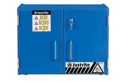 Justrite 24120 Wood Laminate Corrosives Corrosives Safety Cabinet - Each