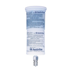 Justrite 28162 White Plastic Coalescing/Carbon Filter - Each