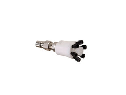 Justrite 28177 Silver/White Stainless Steel/Polypropylene Manifold - Each