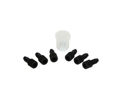 Justrite 28180 Polypropylene White Plug Cap Kit - Each