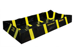 Justrite 28434 Black Modified PVC Coated Fabric QuickBerm QuickBerm Spill Containment Berm - Each