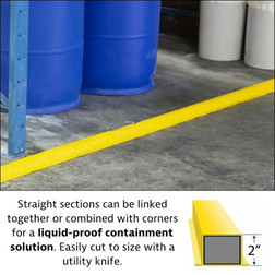 Justrite 28466 15 ft Rectangular Make-A-Berm Straight Section - Each