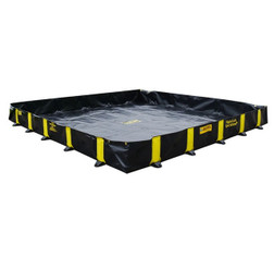 Justrite 28521A Modified PVC Coated Fabric Black Rigid-Lock Drive Over Berm - Each
