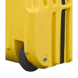 Justrite 28665 1250 lb Polyethylene Indoor/Outdoor EcoPolyBlend Spill Containment Drum Caddy - Each