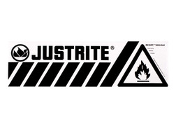 Justrite 29003 Safety Cabinets Bottom Haz-Alert Flammable Band Label - Each