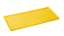 Justrite 29055 Polyethylene Yellow Cabinet Tray - Each