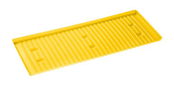 Justrite 29057 Polyethylene Yellow Sump Shelf Tray - Each