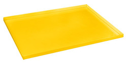 Justrite 29058 Polyethylene Yellow Sump Shelf Tray - Each