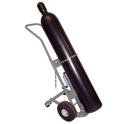 Justrite 35054 1000 lb Lift-and-Load Single Cylinder Hand Truck - Each