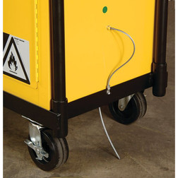 Justrite 84001 Black Rolling Cart - Each