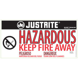 Justrite 860428 Royal Blue 18 gauge Steel Hazardous Material Cabinet - Each