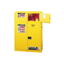 Justrite 891300 18 gauge Steel Sure-Grip EX Piggyback Flammable Cabinet - Each