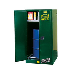Justrite 896264 55 gal Green Sure-Grip EX Flammable Drum Cabinet - Each