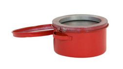 Justrite B601 Red 24 gauge Galvanized Steel Dasher Screen Bench Can - Each