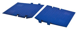 Checkers Safety CPRP-3GD-DO-BLU Blue Polyurethane Accessibility Ramp - Each