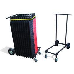 Checkers Safety CT4W-ST Black 4 Wheel Transport Cart - Each