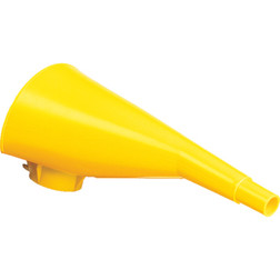 Eagle F15FUN Yellow High Density Polyethylene Safety Can Funnel - Each