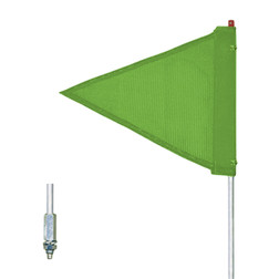 Checkers Safety FS3-T-G 9 in Plain Green General Purpose Non-Lighted Warning Whip - Each