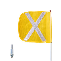 Checkers Safety FS3X-Y 12 x 11 in Yellow General Purpose Non-Lighted Warning Whip - Each
