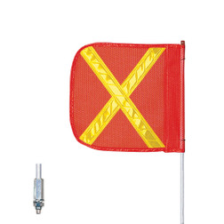 Checkers Safety FS5XY-O 12 x 11 in Orange General Purpose Non-Lighted Warning Whip - Each