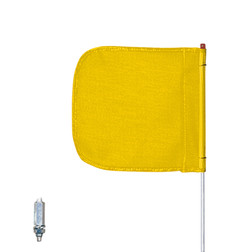 Checkers Safety FS6-Y 12 x 11 in Yellow General Purpose Non-Lighted Warning Whip - Each