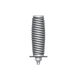 Checkers Safety FS7006-DUD 1.5 in Heavy-Duty Spring Mount - Each