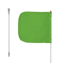 Checkers Safety FS8-SPQD-G 12 x 11 in Plain Green General Purpose Non-Lighted Warning Whip - Each