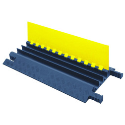 Checkers Safety GG3X225-Y/GRY Yellow Lid/Grey Base 3 Cable Protector - Each
