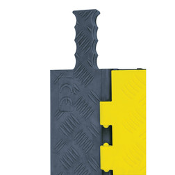 Checkers Safety GG3X225-Y/GRY Yellow Lid/Grey Base 3 Cable Protector - Each