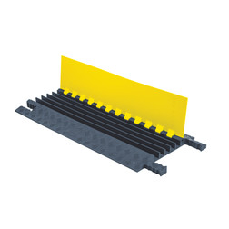 Checkers Safety GG5X125-Y/GRY Yellow Lid/Grey Base 5 Cable Protector - Each