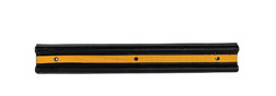 Checkers Safety GNRSWP10YB Black/Yellow Natural Rubber Wall Guard - Each