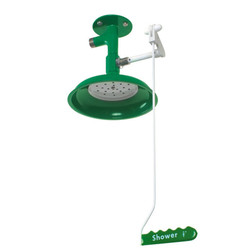 Hughes L23GSV 1 in Male Green Laboratory Drench Shower - Each
