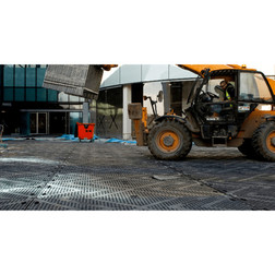 Checkers Safety LIB48 160000 lb Black Ground Protection Mat - Each