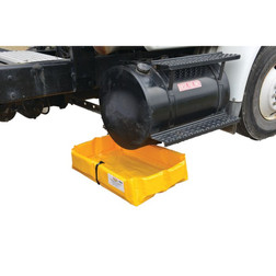Justrite T8001FS Yellow PVC Coated Fabric Folding Quik-Deploy SpillNEST Spill Containment Berm - Each