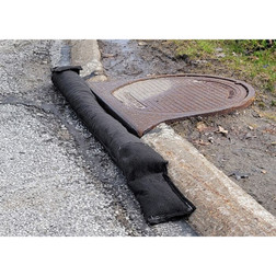 Eagle T8712 Black Non-Woven Geotextile Catch Basin Curb Inlet Insert - Each